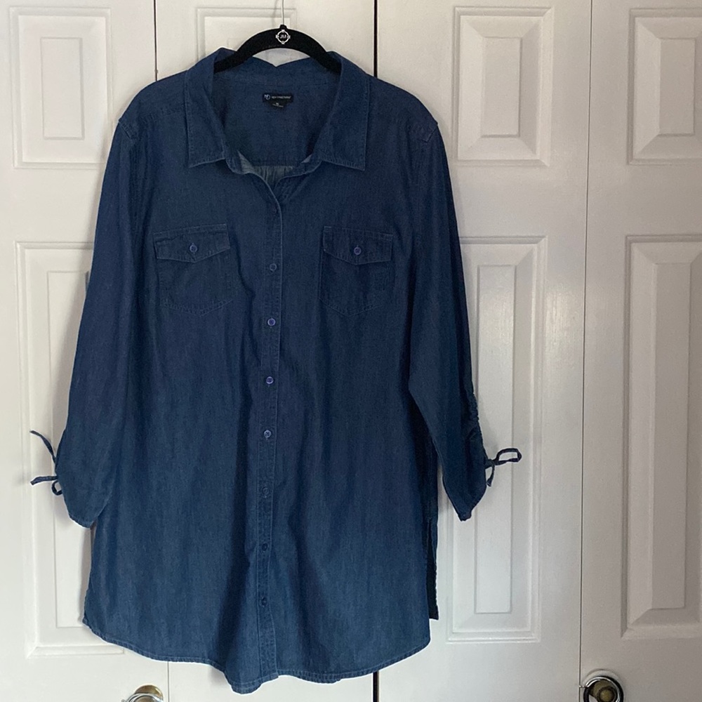 New Directions Chambray Top